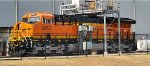 Zoomed In Shot of A Very Brand New ET44ACH BNSF 3665 As She Gets Her Emissions Tested.